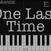 One Last Time Piano