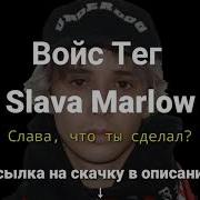 Слава Что Ты Сделал Войс Тег Войс Тег Славы Марлоу Аудиотег