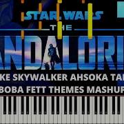 The Mandalorian Boba Fett Ahsoka Tano Mashup Piano Cover