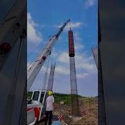 Smart Construction Construction Of Concrete Columns Into The Mold