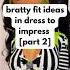 DRESS TO IMPRESS NON VIP OUTFIT IDEAS BRAT EDITION PART 2 Fyp Roblox Dresstoimpress Shorts