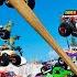 Monster Trucks Downhill Obstacle Course Crashes 4 Beamng Drive