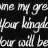 Lyrics Audience Of One By Big Daddy Weave