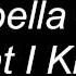 Isabella All What I Know