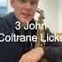 3 John Coltrane Licks For Minor Chords