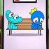 BLUE Battery Charging Rainbow Friends BLUE And CYAN Sweet Animation What Mind Is Your Battery Now