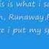 Bruno Mars Run Away Baby Lyrics On Screen