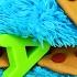 COOKIE MONSTER Eating Letters Cookies Learning Alphabet Cozy Coupe Car Crash Eats Disney Cars