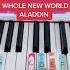 Most Popular Disney Song A Whole New World Aladdin Easy Piano Tutorial Easypianotutorial