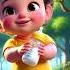 Adorable Cartoon Baby In Nature Holding Milk Bottle Subscribe