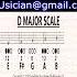 Trumpet D Major Scale 1st Octave With Audio Trumpet Basics Series Videos Daily TRUsician