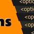HTML Tutorial Chapter 7 5 Select Options