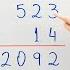 Cómo Multiplicar Por 2 Cifras