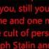Living Colour Cult Of Personality Lyrics