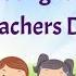 Thank You Teacher Song Happy Teachers Day 2023 Teachers Day Song With Lyrics