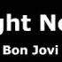 Goodnight New York Bon Jovi Lyrics