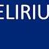 Psychiatry Lecture Delirium