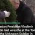Putin Lays Wreath At Tomb Of The Unknown Soldier In Moscow