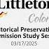 Historical Preservation Commission Study Session 03 17 2025