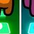 Among Us Red Vs Orange Vs Pink Vs Purple Tiles Hop EDM Rush
