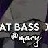 ALL ABOUT THAT BASS X SATISFACTION Áudio Edit Audio