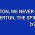Spirit Of The Blues With Lyrics Everton Anthem