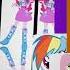 Mane Six Mlp And Equestria Girls Mix Flutter Shy