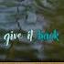 Scott Rill Back 2 U Lyric Video