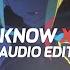 People You Know X Starboy Edit Audio