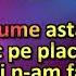Lume Lume Asta S Eu Karaoke