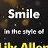 Lily Allen Smile Karaoke Version From Zoom Karaoke