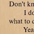 BLACKPINK Don T Know What To Do Easy Lyrics