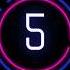 5 Seconds Timer White Numbers Black Background No Sound