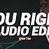 You Right Doja Cat The Weeknd Edit Audio