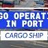 Cargo Operations On A Container Ship In Port Life At Sea