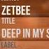 Zetbee Deep In My Soul Original Mix Plastik People Digital