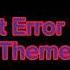 Dust Error 666 Sans Theme