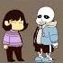 Undertale Sans Chara Meets Gaster Again Comic Dub