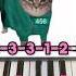 Oiiaoiia Cat Squid Game Mingle Song Piano Tutorial Shorts