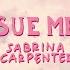 Sabrina Carpenter Sue Me Visualizer Video