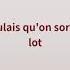 Anas En L Air Ft Lyna Mahyem Paroles مترجمة