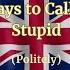 British Ways To Call Someone Stupid POLITELY C1 C2