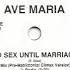 Ave Maria No Sex Until Marriage 1992