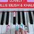Lovely Billie Eilish Khalid Piano Tutorial Lovelybillieeilish Billieeilish Pianobeginner
