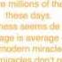 Miracle Lyrics Matilda The Musical