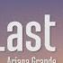 Ariana Grande One Last Time Lyrics