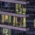 Windows Lights In Modern Office And Residential Buildings Timelapse At Night