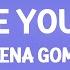 Selena Gomez People You Know Lyrics