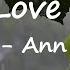 Ann Marie Hate Love Lyrics