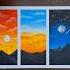 From Sunrise To Moonlight Easy Oil Pastel Art